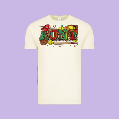Aunt Softball Vintage Tee Designed By Zillion Design Studio