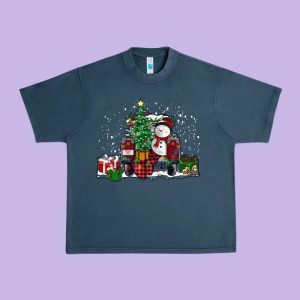 Christmas Truck Urban Heavy Tee Designed By Ranaportraitstore