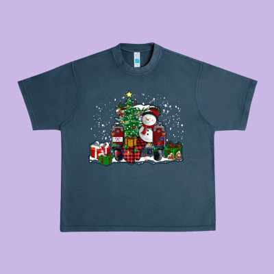 Christmas Truck Urban Heavy Tee Designed By Ranaportraitstore