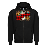 Black christmas background Zipper Hoodie - JahusDesignShop