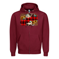Burgundy christmas background Zipper Hoodie - JahusDesignShop