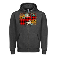 Charcoal Heather christmas background Zipper Hoodie - JahusDesignShop