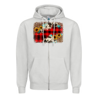 Dove Grey christmas background Zipper Hoodie - JahusDesignShop