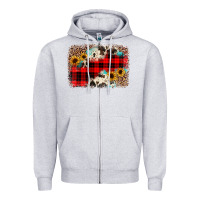 Heather Grey christmas background Zipper Hoodie - JahusDesignShop