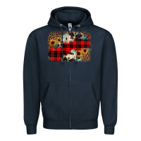 Navy christmas background Zipper Hoodie - JahusDesignShop