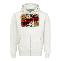 Oatmeal Heather christmas background Zipper Hoodie - JahusDesignShop