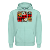 Seafoam christmas background Zipper Hoodie - JahusDesignShop