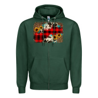 Sports Green christmas background Zipper Hoodie - JahusDesignShop