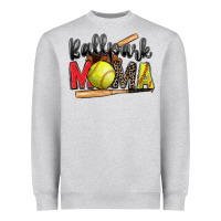 Heather Grey ballpark mama softball Heavyweight Sweatshirt - Zillion Design Studio