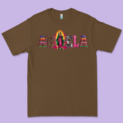 Abuela Our Lady Of Guadalupe Premium Tee Designed By Artiststas