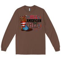 Chestnut all american girl Long Sleeve Tee - RacoonDesign