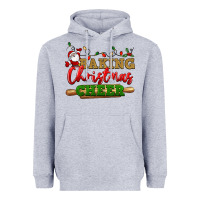 Heather Grey Baking Christmas cheer Heavyweight Hoodie - NancyCooperArtShop