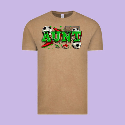 Aunt Soccer Vintage Tee Designed By Zillion Design Studio