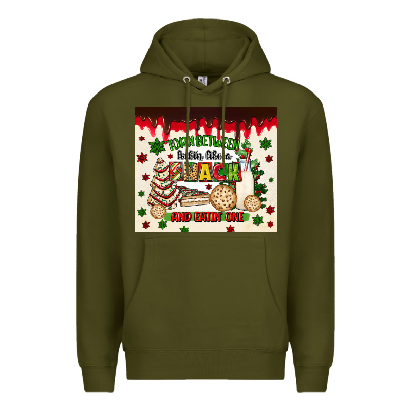 Torn Between Lookin Like A Snack And Eatin One Premium Hoodie by MaliasSmallBusiness | Teevron