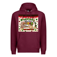 Burgundy torn between lookin like a snack and eatin one Premium Hoodie - MaliasSmallBusiness