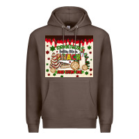 Coffee torn between lookin like a snack and eatin one Premium Hoodie - MaliasSmallBusiness