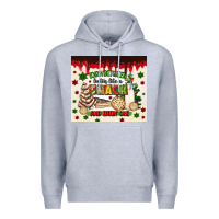 Heather Grey torn between lookin like a snack and eatin one Premium Hoodie - MaliasSmallBusiness