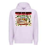 Lilac torn between lookin like a snack and eatin one Premium Hoodie - MaliasSmallBusiness