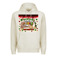 Oatmeal Heather torn between lookin like a snack and eatin one Premium Hoodie - MaliasSmallBusiness