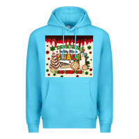 Ocean Blue torn between lookin like a snack and eatin one Premium Hoodie - MaliasSmallBusiness