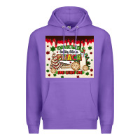 Purple torn between lookin like a snack and eatin one Premium Hoodie - MaliasSmallBusiness