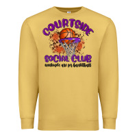 Antique Gold courtside social club Premium Sweatshirt - MaliasSmallBusiness