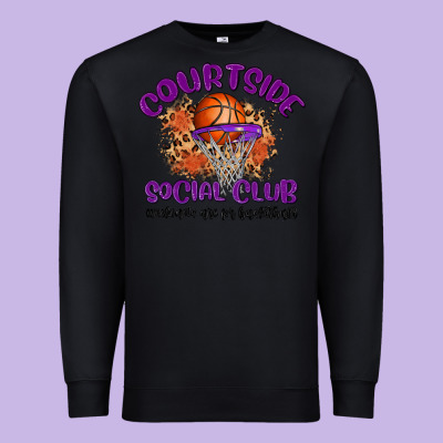 Courtside Social Club Premium Sweatshirt Designed By Maliassmallbusiness
