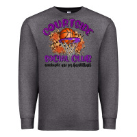 Charcoal Heather courtside social club Premium Sweatshirt - MaliasSmallBusiness
