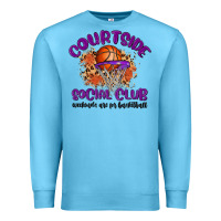 Ocean Blue courtside social club Premium Sweatshirt - MaliasSmallBusiness