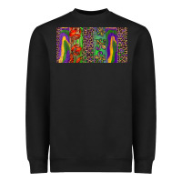 Black Mardi gras brushstrokes crawfish fleur de lis Heavyweight Sweatshirt - RanaPortraitStore