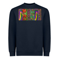 Navy Mardi gras brushstrokes crawfish fleur de lis Heavyweight Sweatshirt - RanaPortraitStore