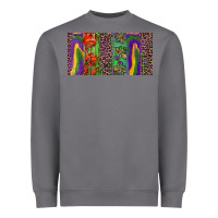 Storm Mardi gras brushstrokes crawfish fleur de lis Heavyweight Sweatshirt - RanaPortraitStore