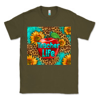 Army Green teacher life Classic Tee - HRA Design Shop