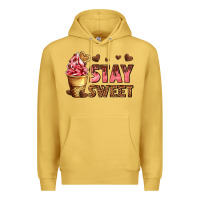 Antique Gold stay sweet Premium Hoodie - AdoDesignShop