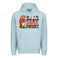 Blue Mist stay sweet Premium Hoodie - AdoDesignShop