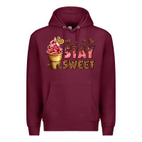 Burgundy stay sweet Premium Hoodie - AdoDesignShop