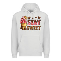 Dove Grey stay sweet Premium Hoodie - AdoDesignShop