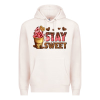 Pale Pink stay sweet Premium Hoodie - AdoDesignShop