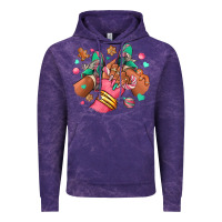 Cloud Purple pink christmas black girl sneakers Vintage Hoodie - RanaPortraitStore