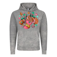 Cloud Rock pink christmas black girl sneakers Vintage Hoodie - RanaPortraitStore