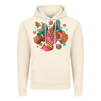 Vintage Artic pink christmas black girl sneakers Vintage Hoodie - RanaPortraitStore
