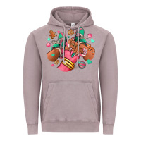 Vintage Zinc pink christmas black girl sneakers Vintage Hoodie - RanaPortraitStore