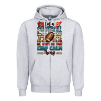 Heather Grey i'm a american football mom we don't do that keep Zipper Hoodie - Jasminsmagicworld