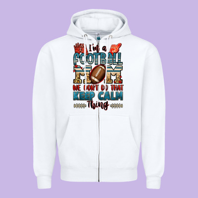 I'm A American Football Mom We Don't Do That Keep Zipper Hoodie Designed By Jasminsmagicworld