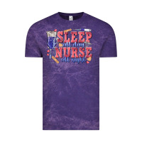 Cloud Purple sleep all day nurse all night Vintage Tee - texasbilliewilder