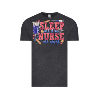 Vintage Black sleep all day nurse all night Vintage Tee - texasbilliewilder
