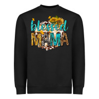 Black blessed mama with sunflowers Heavyweight Sweatshirt - texasbilliewilder