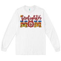 White firefighter mom Long Sleeve Tee - HRA Design Shop