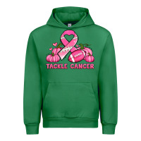 Emerald tackle cancer pumpkins football and ribbon breast cancer awareness Urban Hoodie - Jasminsmagicworld