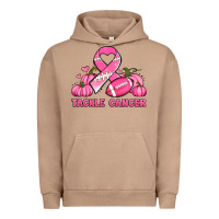 Pigment Burro tackle cancer pumpkins football and ribbon breast cancer awareness Urban Hoodie - Jasminsmagicworld